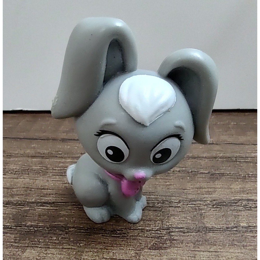 Barbie Pet Bunny Mattel Toy Rabbit Figurine Figure Animal Spring Cute Gray 2"